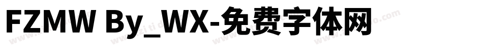 FZMW By_WX字体转换
